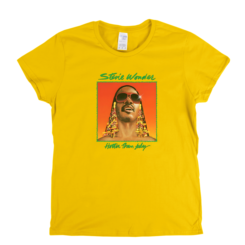 Stevie Wonder Hotter Than July Womens T-Shirt