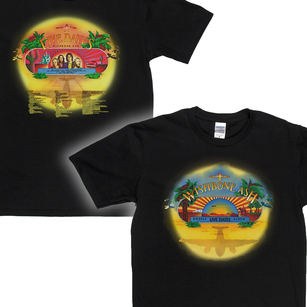 Wishbone Ash Live Dates Front And Back T-Shirt