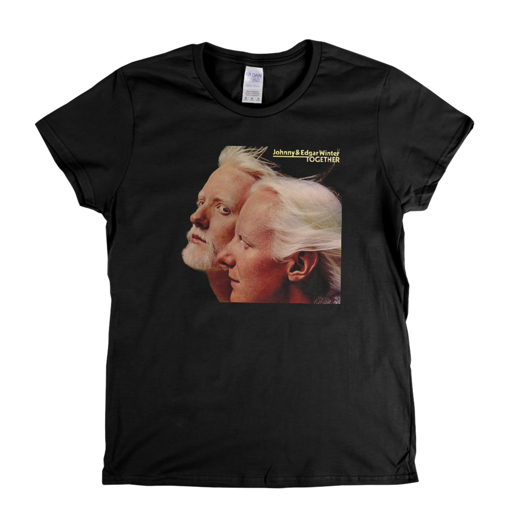 Johnny And Edgar Winter Together Womens T-Shirt