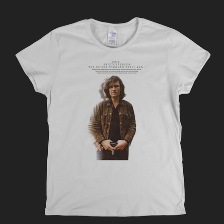 Kris Kristofferson The Silver Tongued Devil Womens T-Shirt