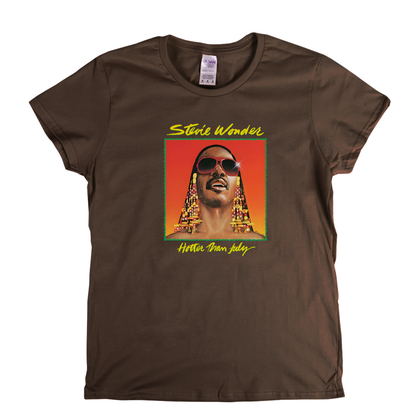 Stevie Wonder Hotter Than July Womens T-Shirt