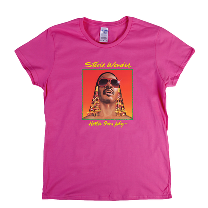 Stevie Wonder Hotter Than July Womens T-Shirt