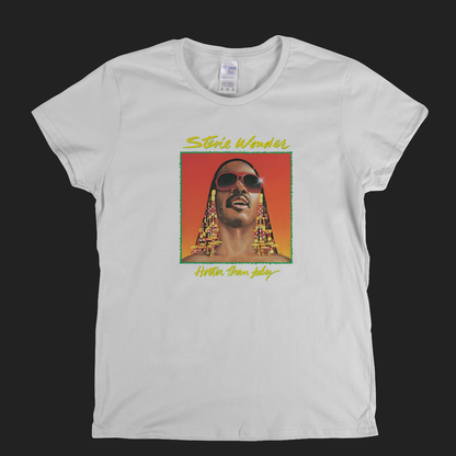 Stevie Wonder Hotter Than July Womens T-Shirt