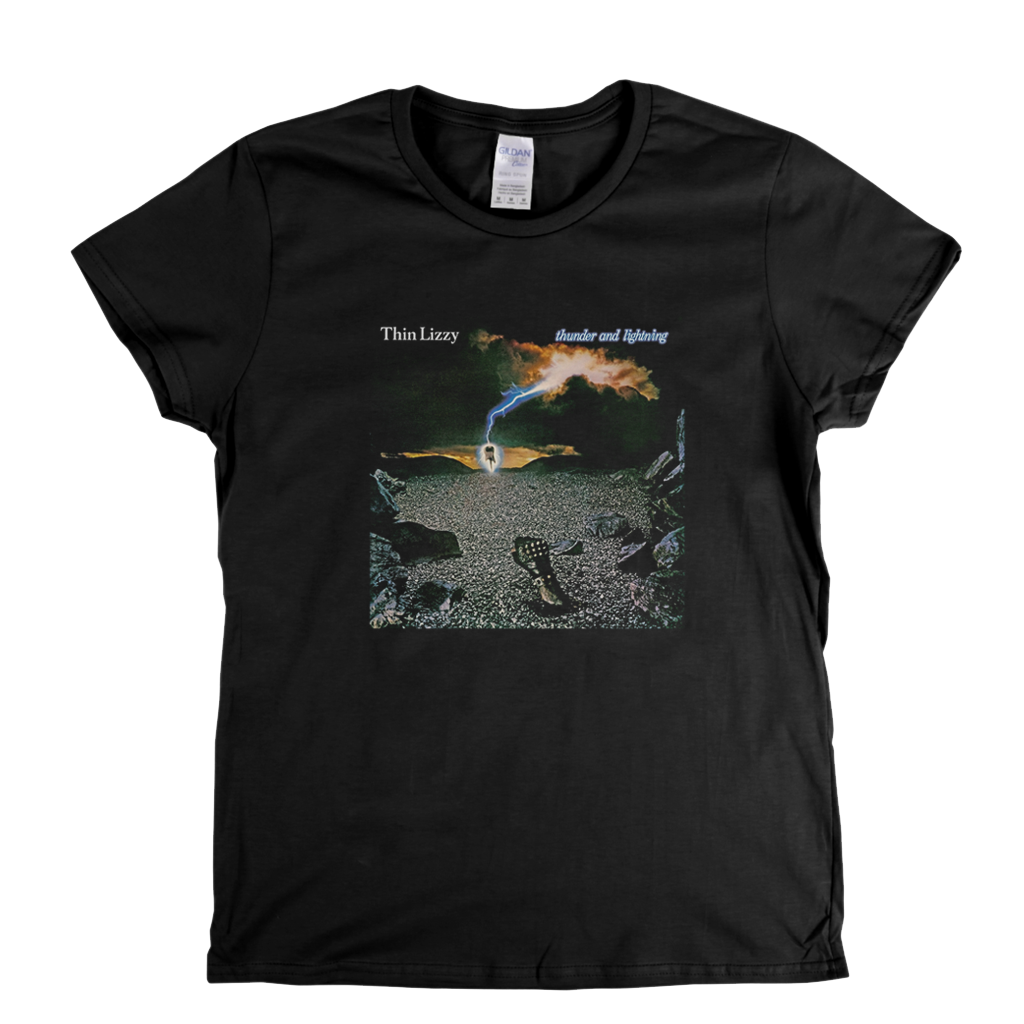 Thin Lizzy Thunder And Lightning Womens T-Shirt