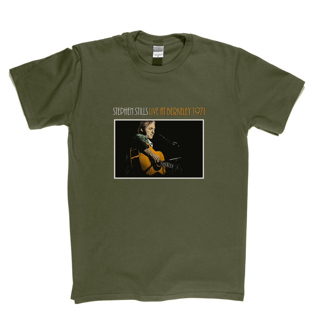 Stephen Stills Live At Berkeley 1971 T-Shirt