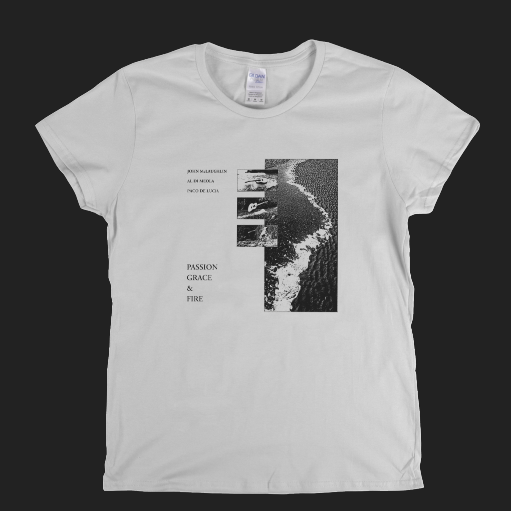 John Mclaughlin Passion Grace And Fire Womens T-Shirt