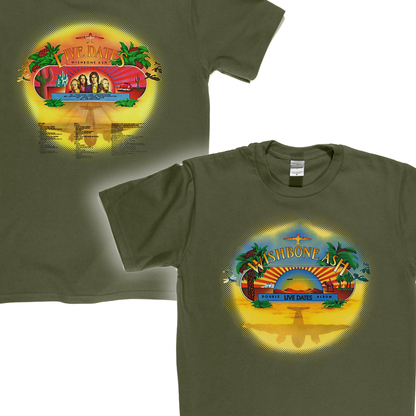 Wishbone Ash Live Dates Front And Back T-Shirt