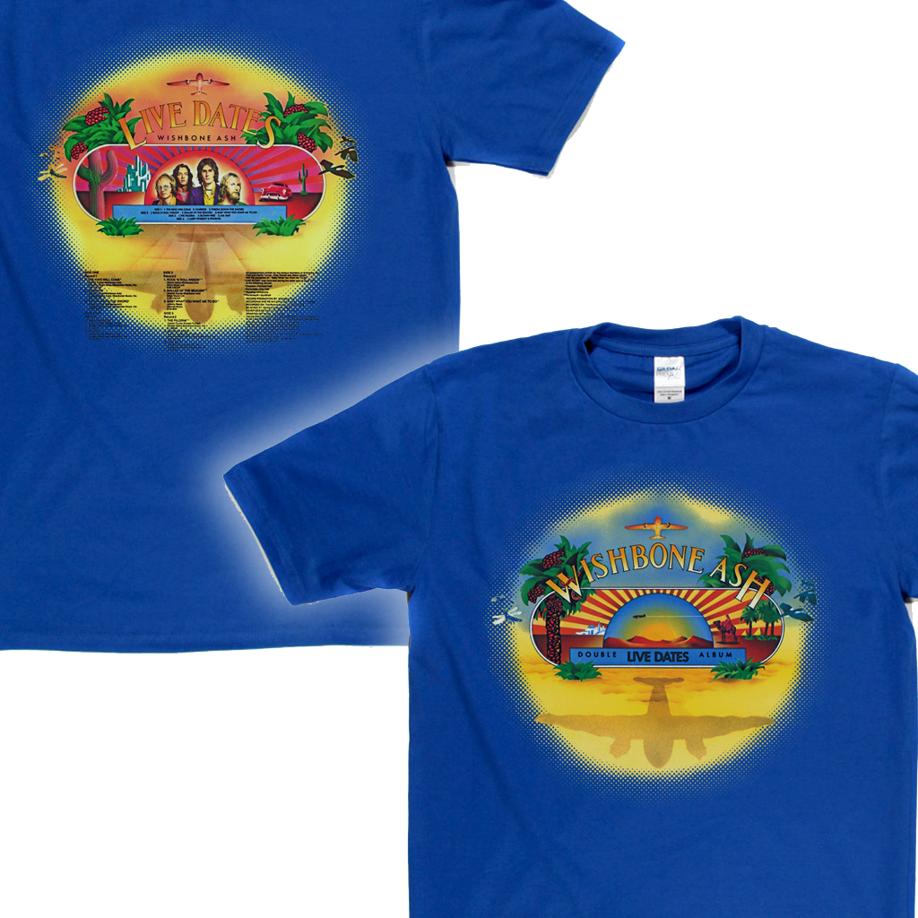 Wishbone Ash Live Dates Front And Back T-Shirt