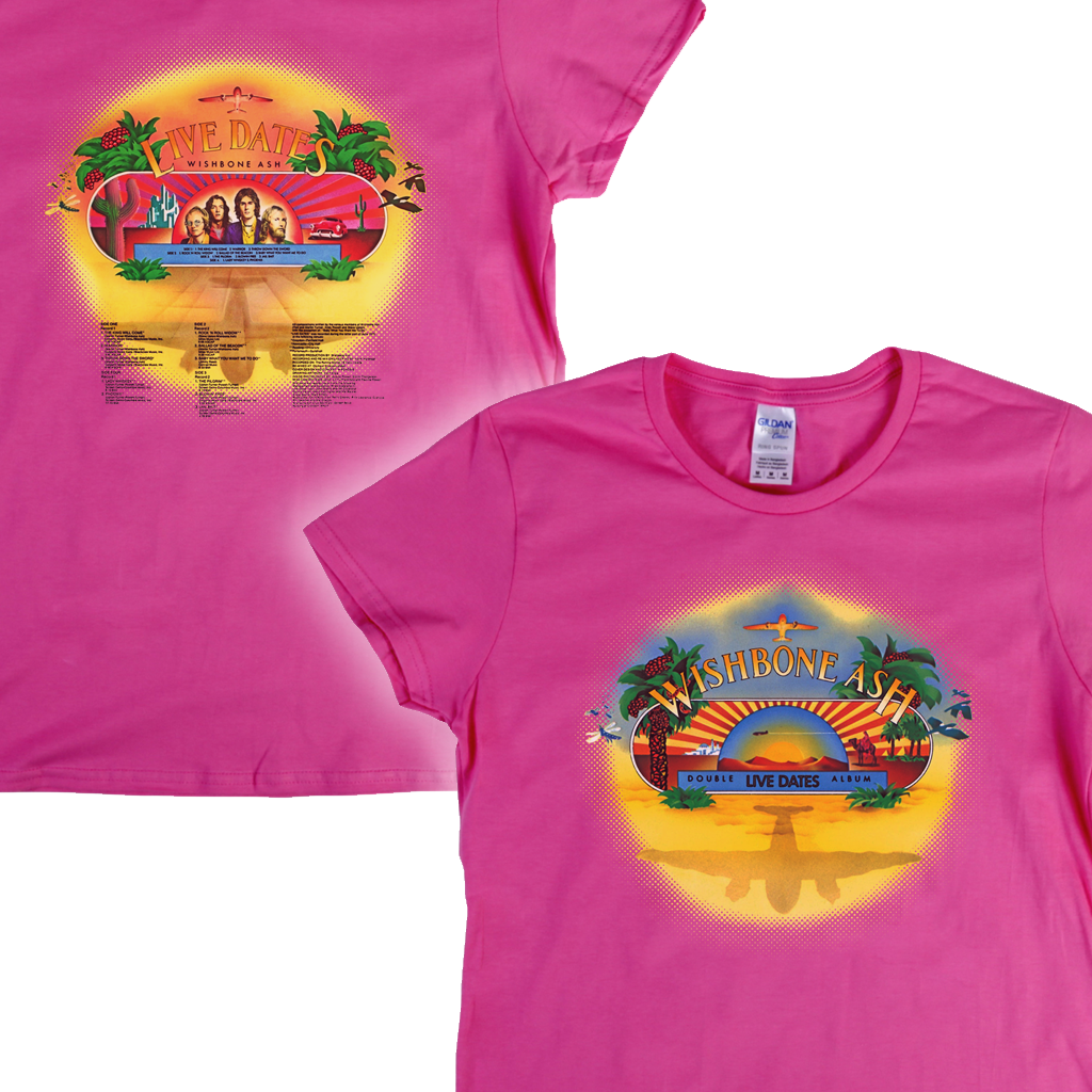 Wishbone Ash Live Dates Front And Back Womens T-Shirt