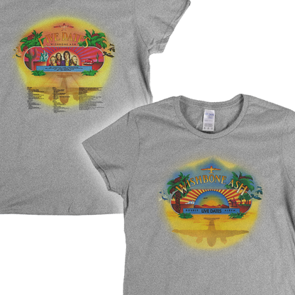 Wishbone Ash Live Dates Front And Back Womens T-Shirt