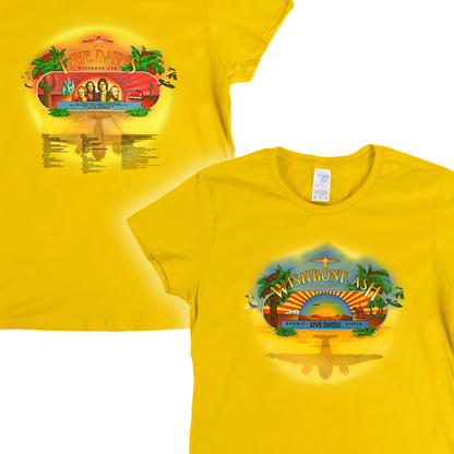 Wishbone Ash Live Dates Front And Back Womens T-Shirt