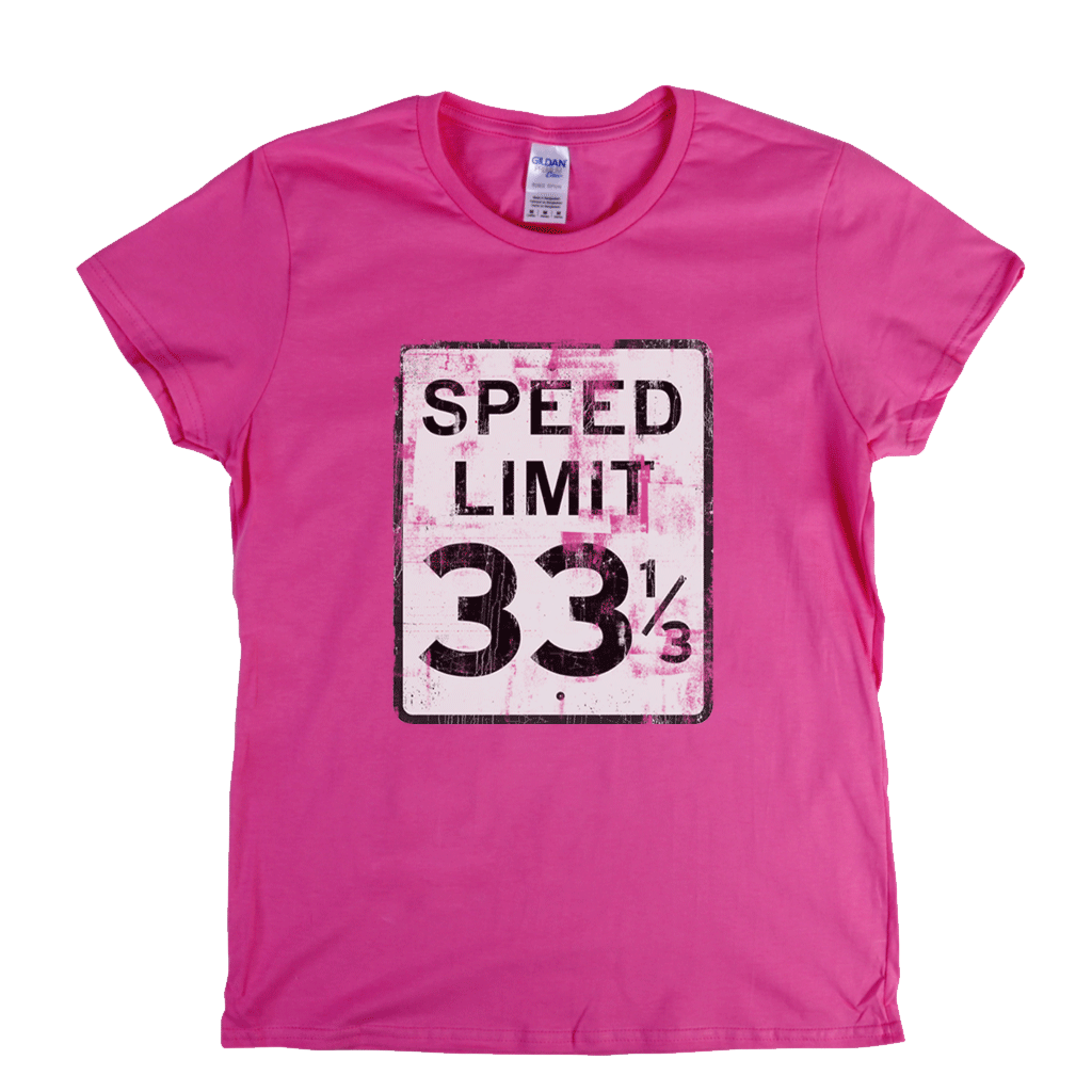 Speed Limit 33 1/3 USA Womens T-Shirt