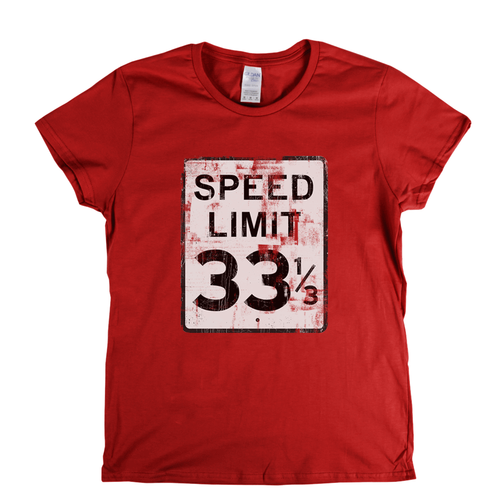 Speed Limit 33 1/3 USA Womens T-Shirt