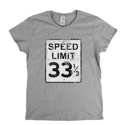 Speed Limit 33 1/3 USA Womens T-Shirt