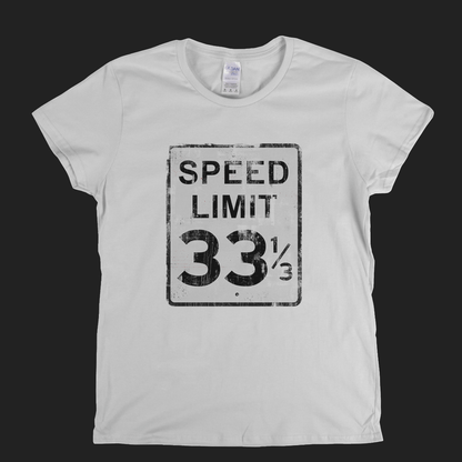 Speed Limit 33 1/3 USA Womens T-Shirt