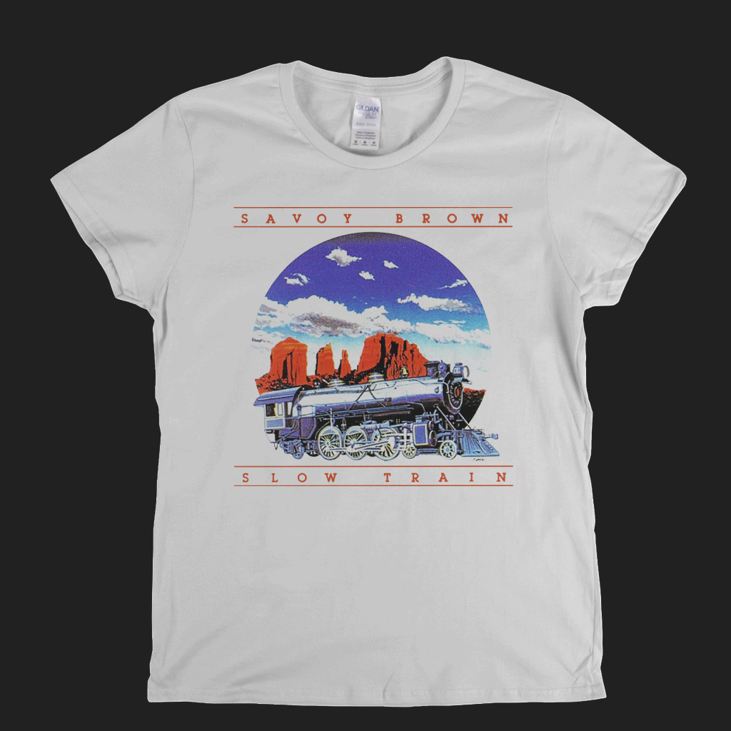 Savoy Brown Slow Train Womens T-Shirt