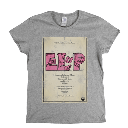 Elp Gig Poster Womens T-Shirt