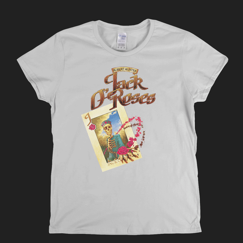 Robert Hunter Jack O Roses Womens T-Shirt