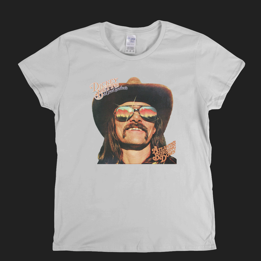 Dickey Betts Atlantas Burning Down Womens T-Shirt