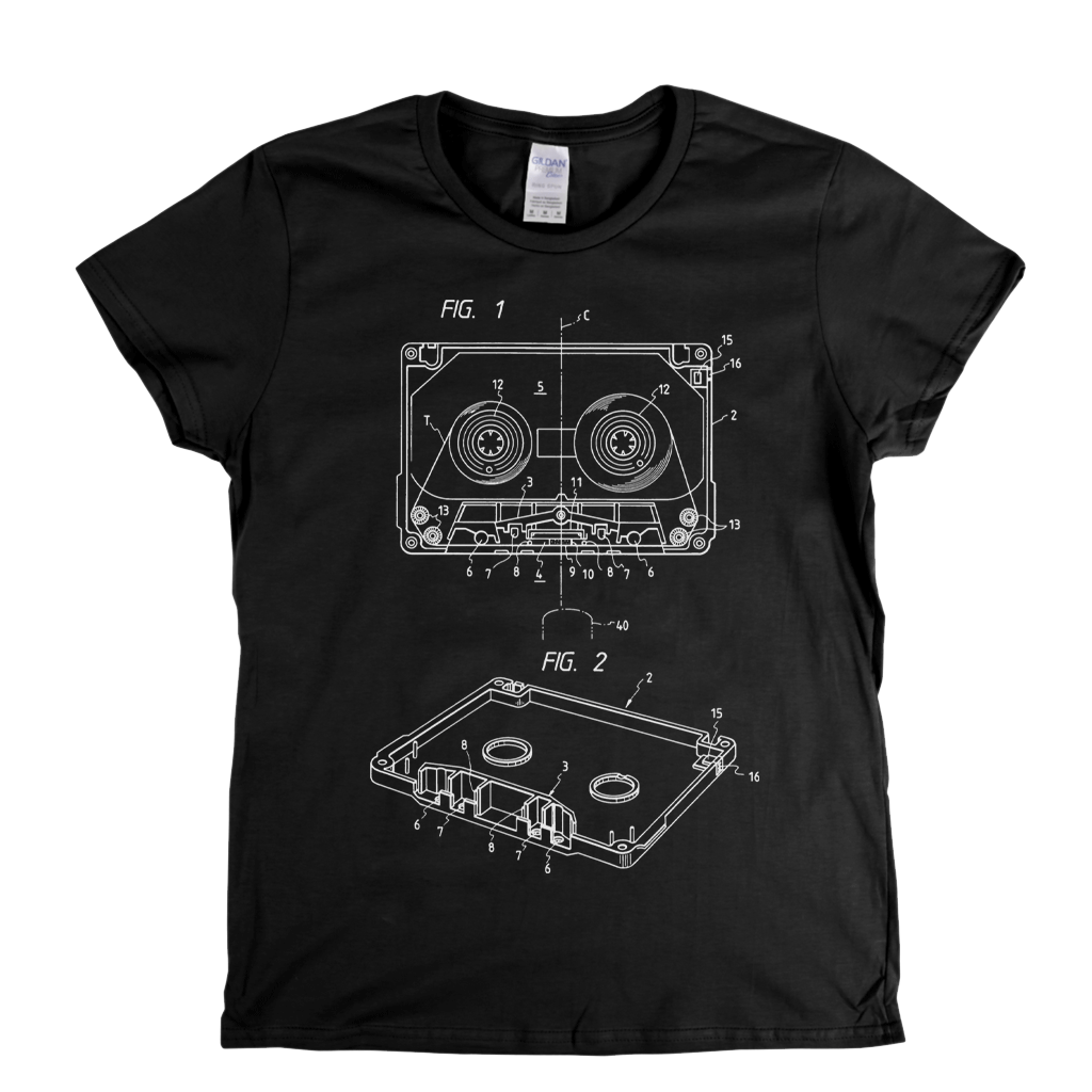 Cassette Diagram Womens T-Shirt