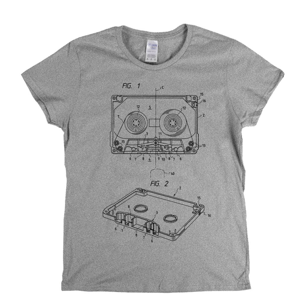 Cassette Diagram Womens T-Shirt