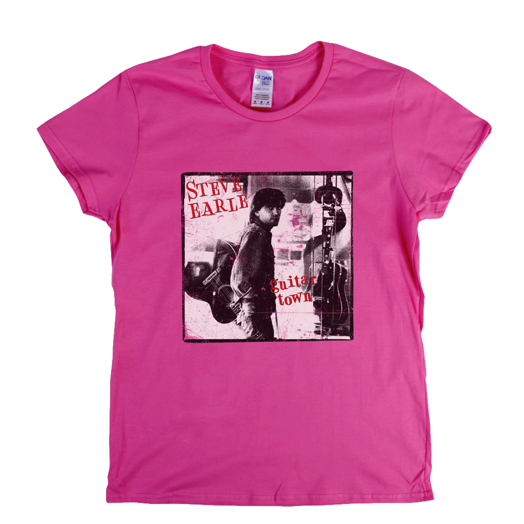 Steve Earle Guitar Town Womens T-Shirt