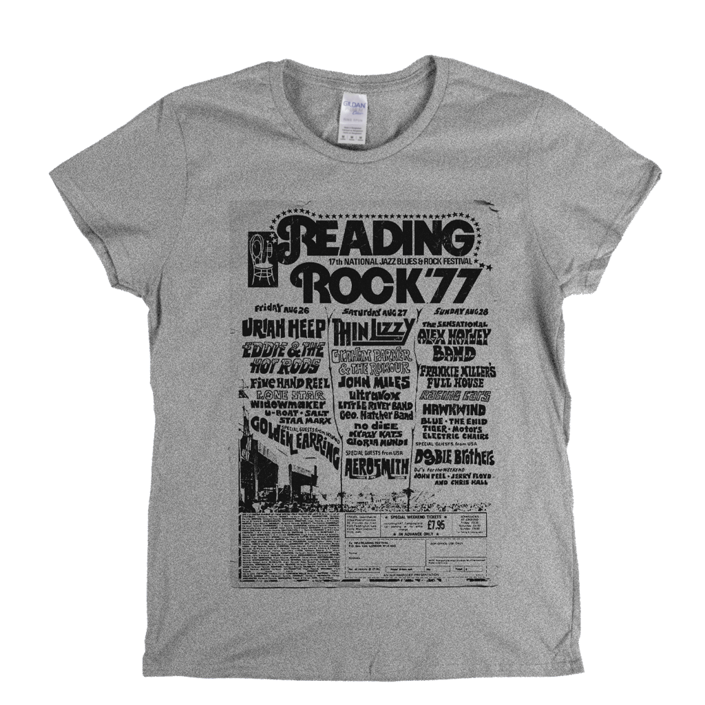 Reading Rock 77 Poster Womens T-Shirt