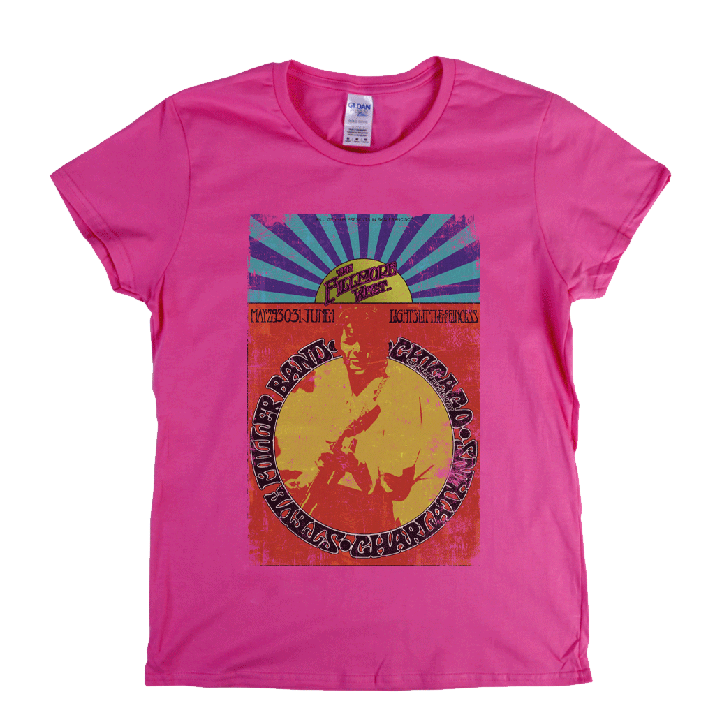 Steve Miller Band Fillmore West Poster Womens T-Shirt