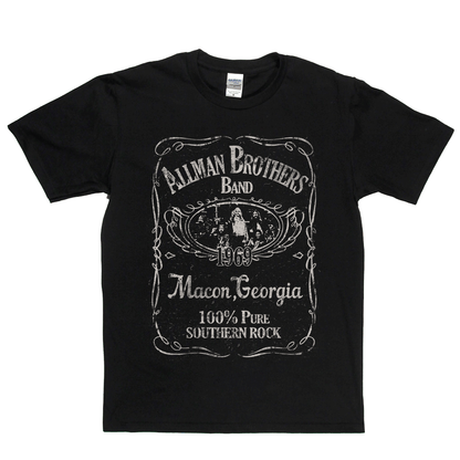 Allmans Brothers Band Liquor Label T-Shirt