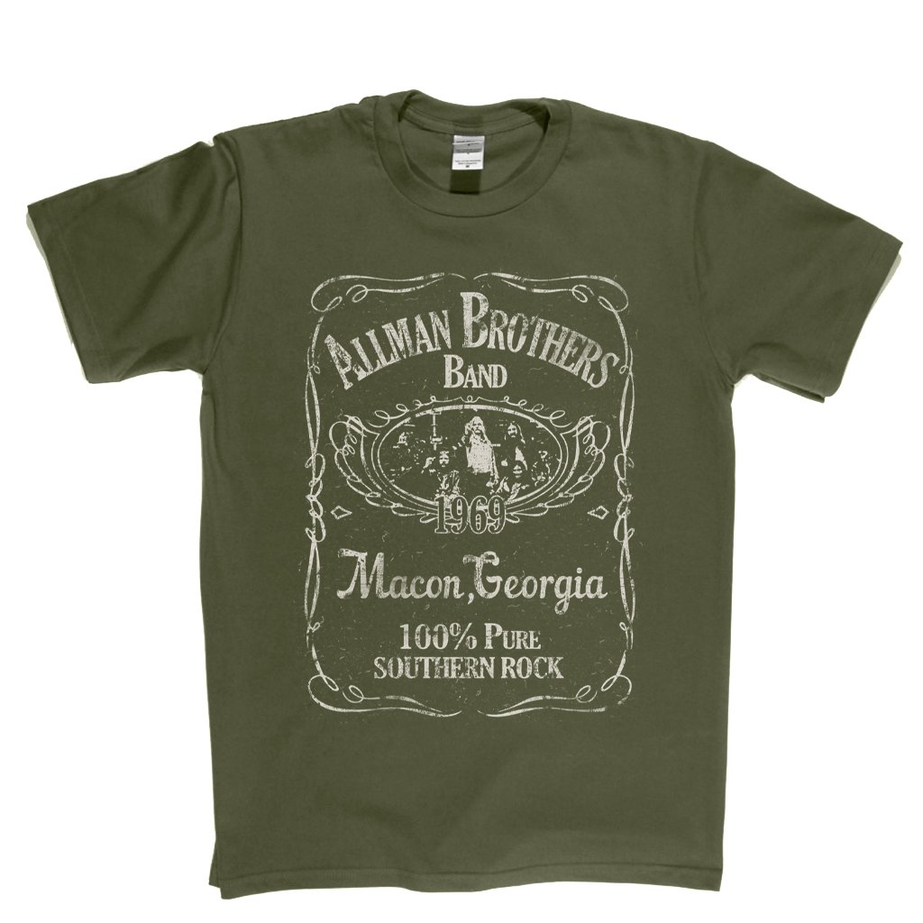 Allmans Brothers Band Liquor Label T-Shirt