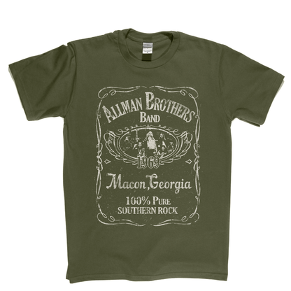 Allmans Brothers Band Liquor Label T-Shirt