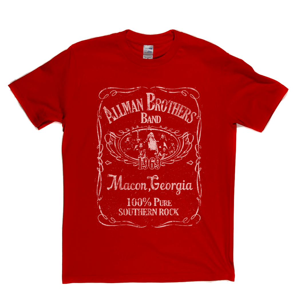 Allmans Brothers Band Liquor Label T-Shirt