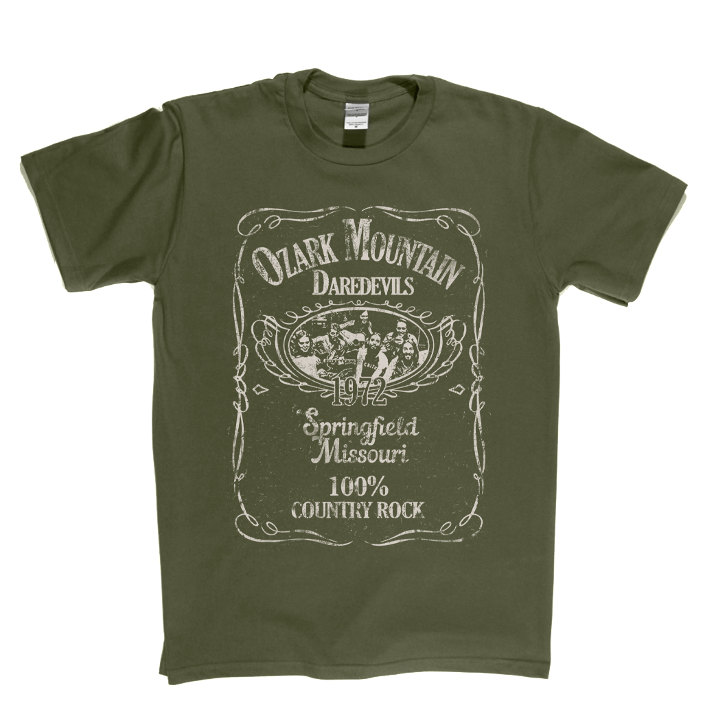 Ozark Mountain Daredevils Liquor Label T-Shirt