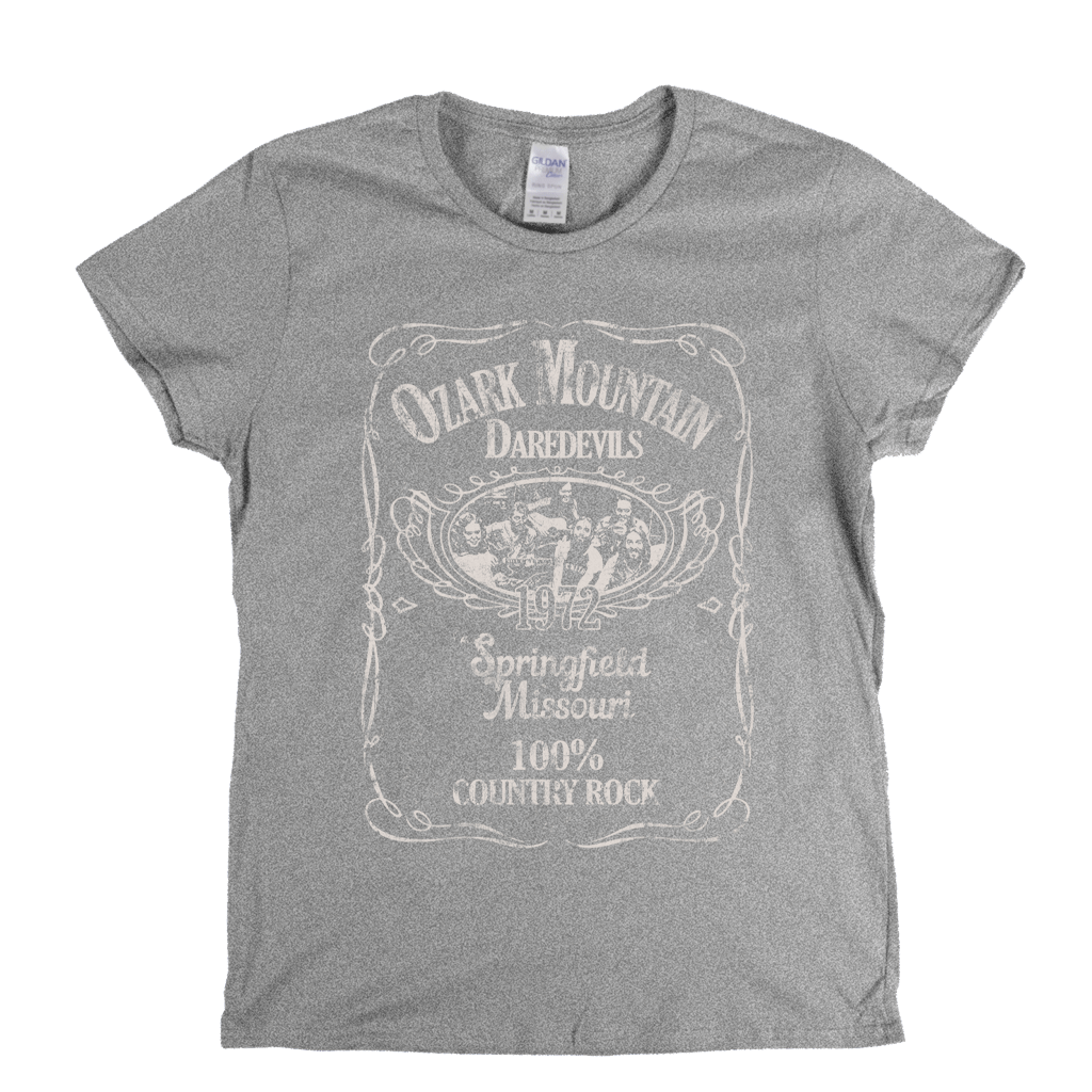 Ozark Mountain Daredevils Liquor Label Womens T-Shirt