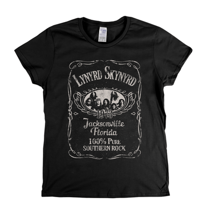 Lynyrd Skynyrd Liquor Label Womens T-Shirt