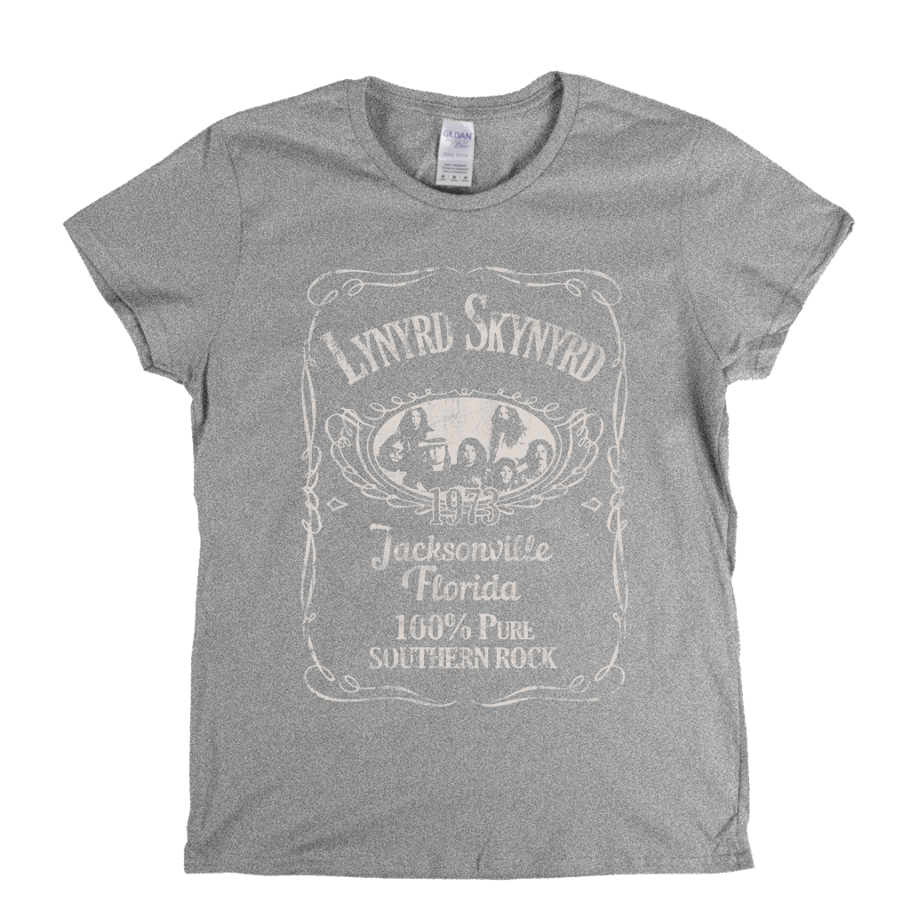 Lynyrd Skynyrd Liquor Label Womens T-Shirt