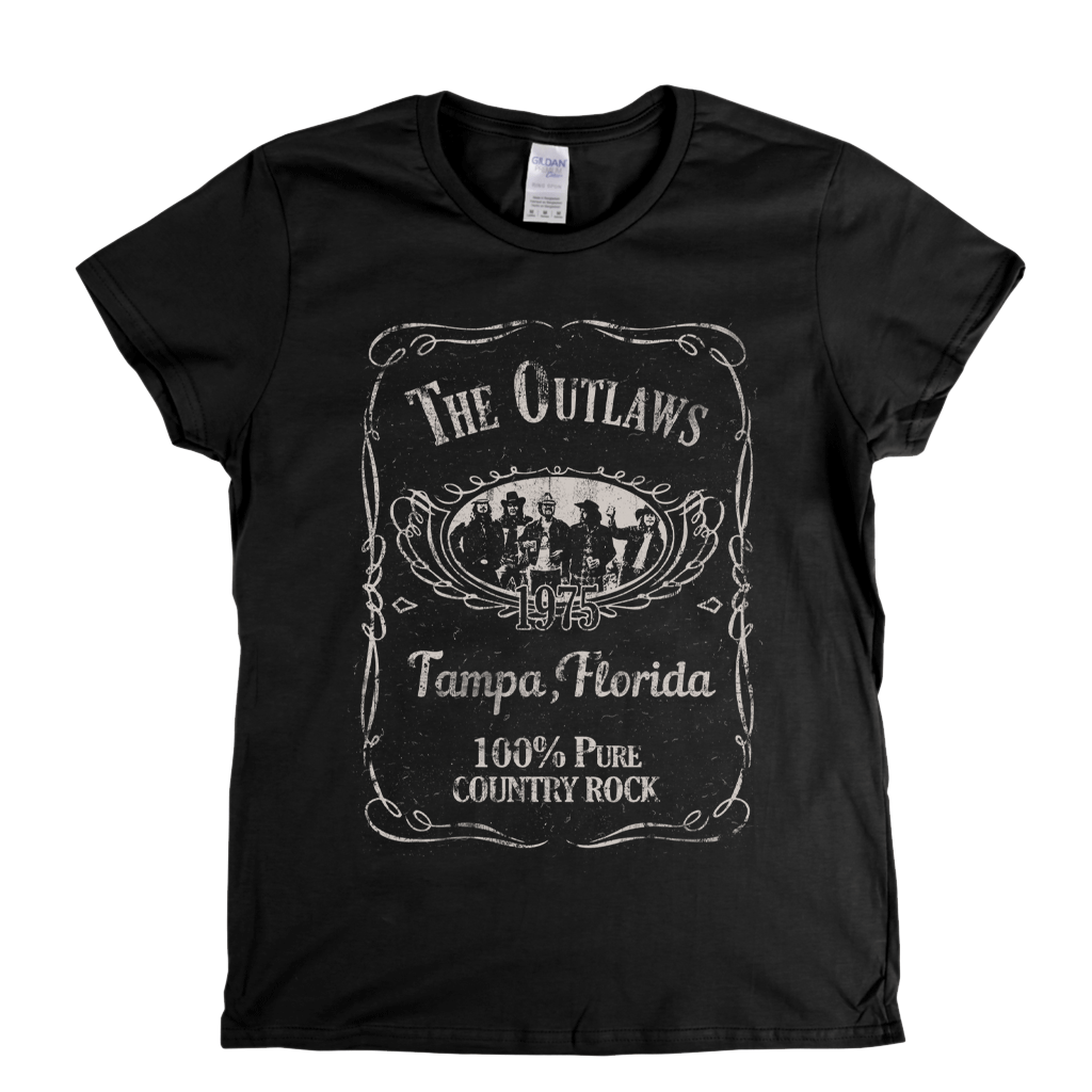 The Outlaws Liquor Label Womens T-Shirt