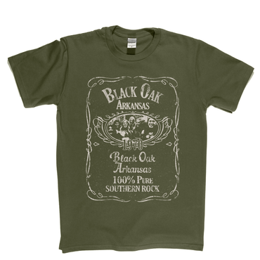 Black Oak Arkansas Liquor Label T-Shirt