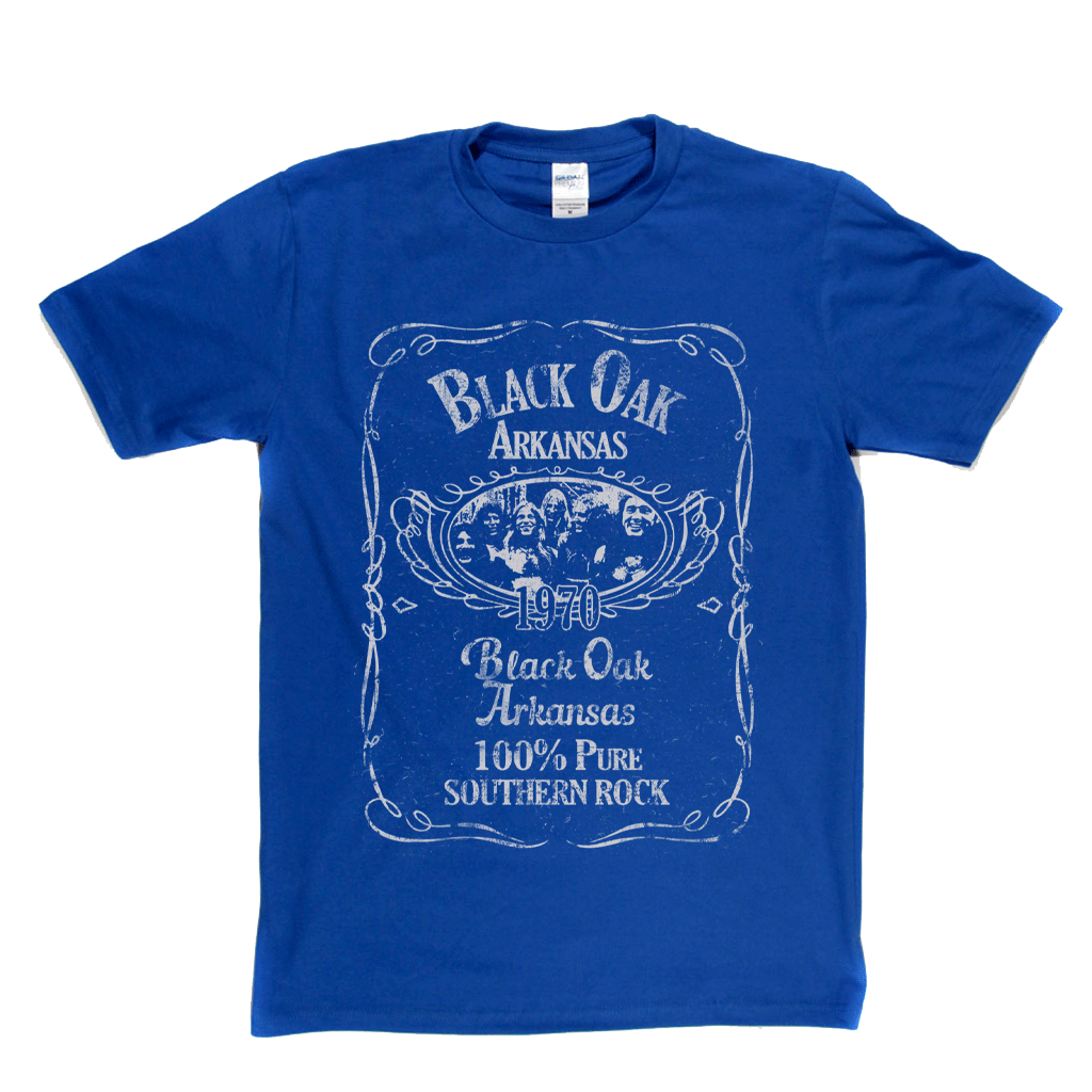 Black Oak Arkansas Liquor Label T-Shirt