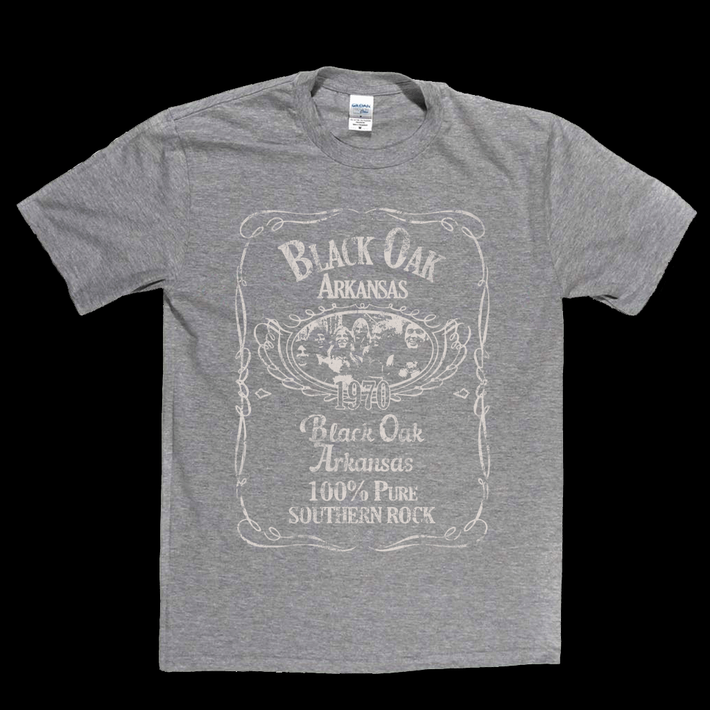 Black Oak Arkansas Liquor Label T-Shirt