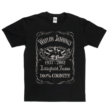 Waylon Jennings Liquor Label T-Shirt