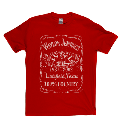 Waylon Jennings Liquor Label T-Shirt