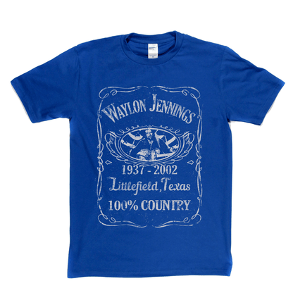 Waylon Jennings Liquor Label T-Shirt