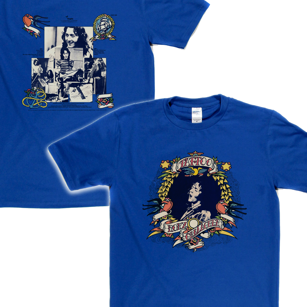 Rory Gallagher Tattoo Back Front and Back T-Shirt