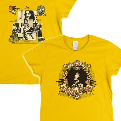 Rory Gallagher Tattoo Front and Back Womens T-Shirt