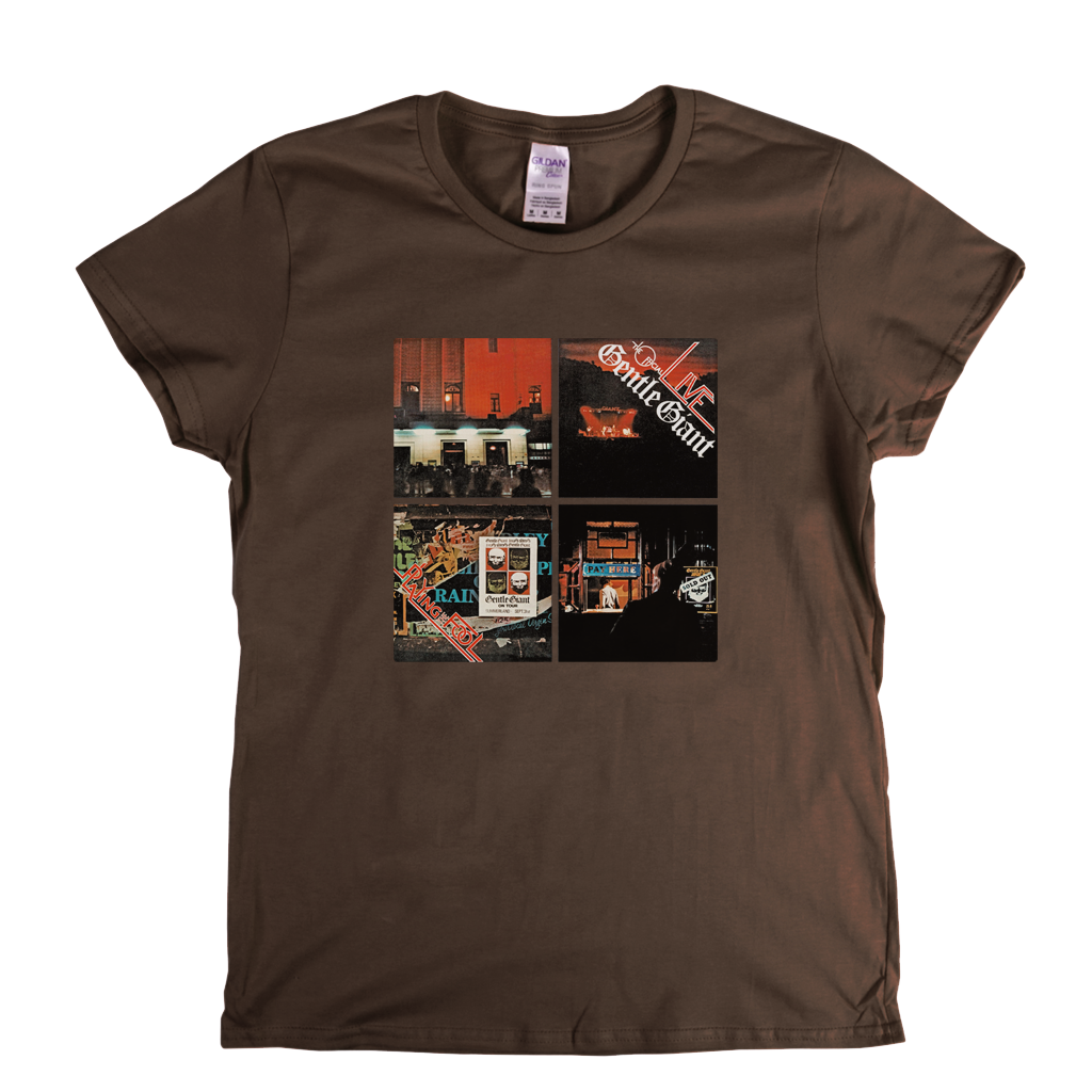 Gentle Giant Live Playing The Fool Womens T-Shirt