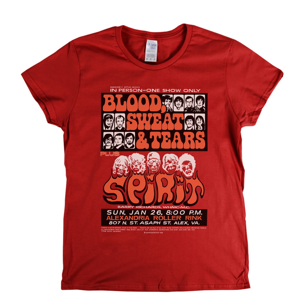 Blood Sweat And Tears Spirit Poster Womens T-Shirt