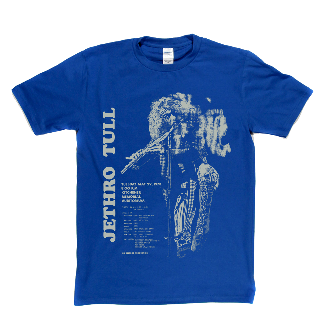 Jethro Tull Kitchener Gig Poster T-Shirt