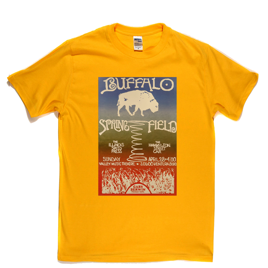 Buffalo Springfield Gig Poster T-Shirt