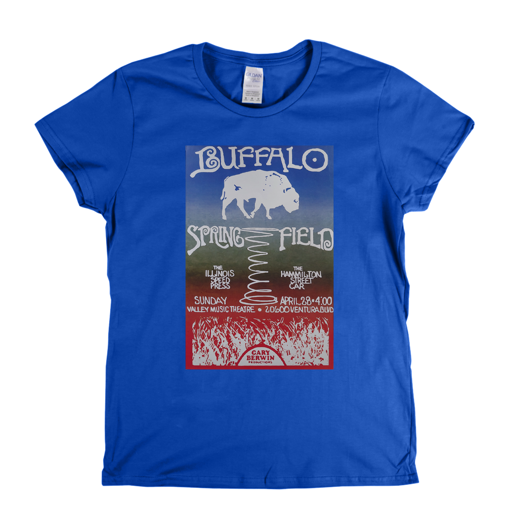 Buffalo Springfield Gig Poster Womens T-Shirt